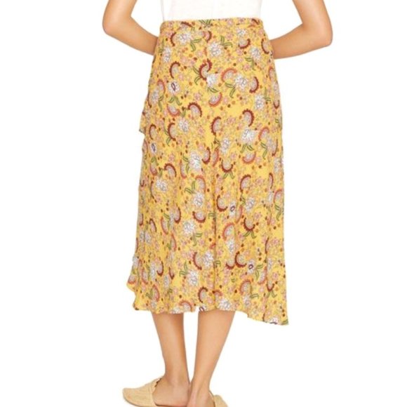 Sanctuary (Anthropologie) NWT Faux Wrap Floral Midi Skirt - Picture 2 of 11